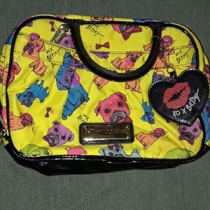 Rare? Pugs Betsey Johnson Makeup tote